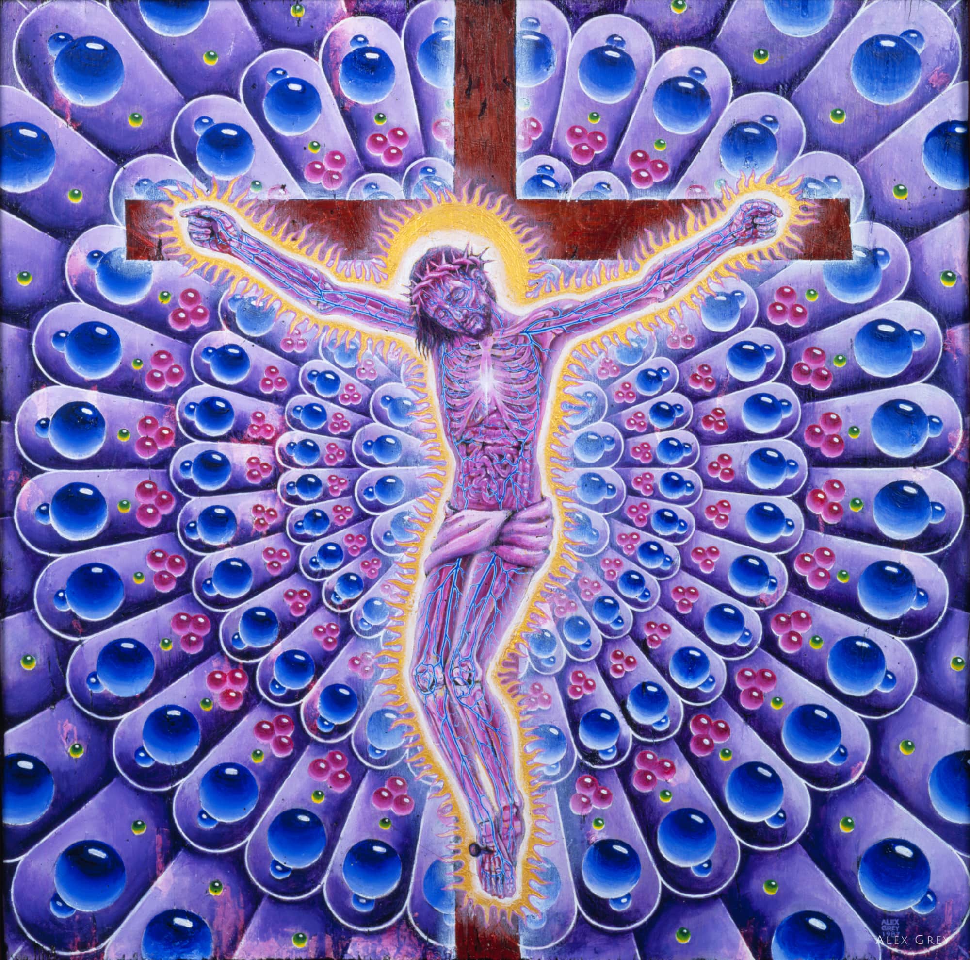 Purple Jesus by Alex Grey