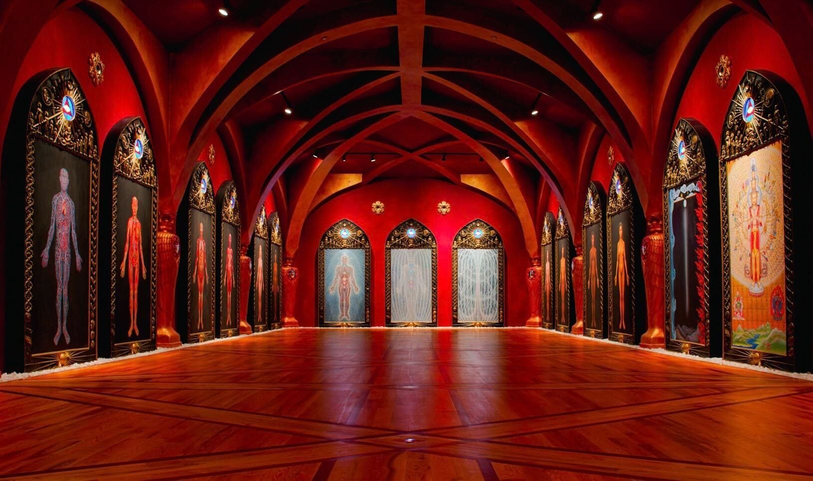 Sacred Mirrors Room, Entheon by Alex Grey