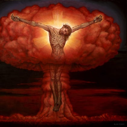 Nuclear Crucifixion, 1980, Alex Grey