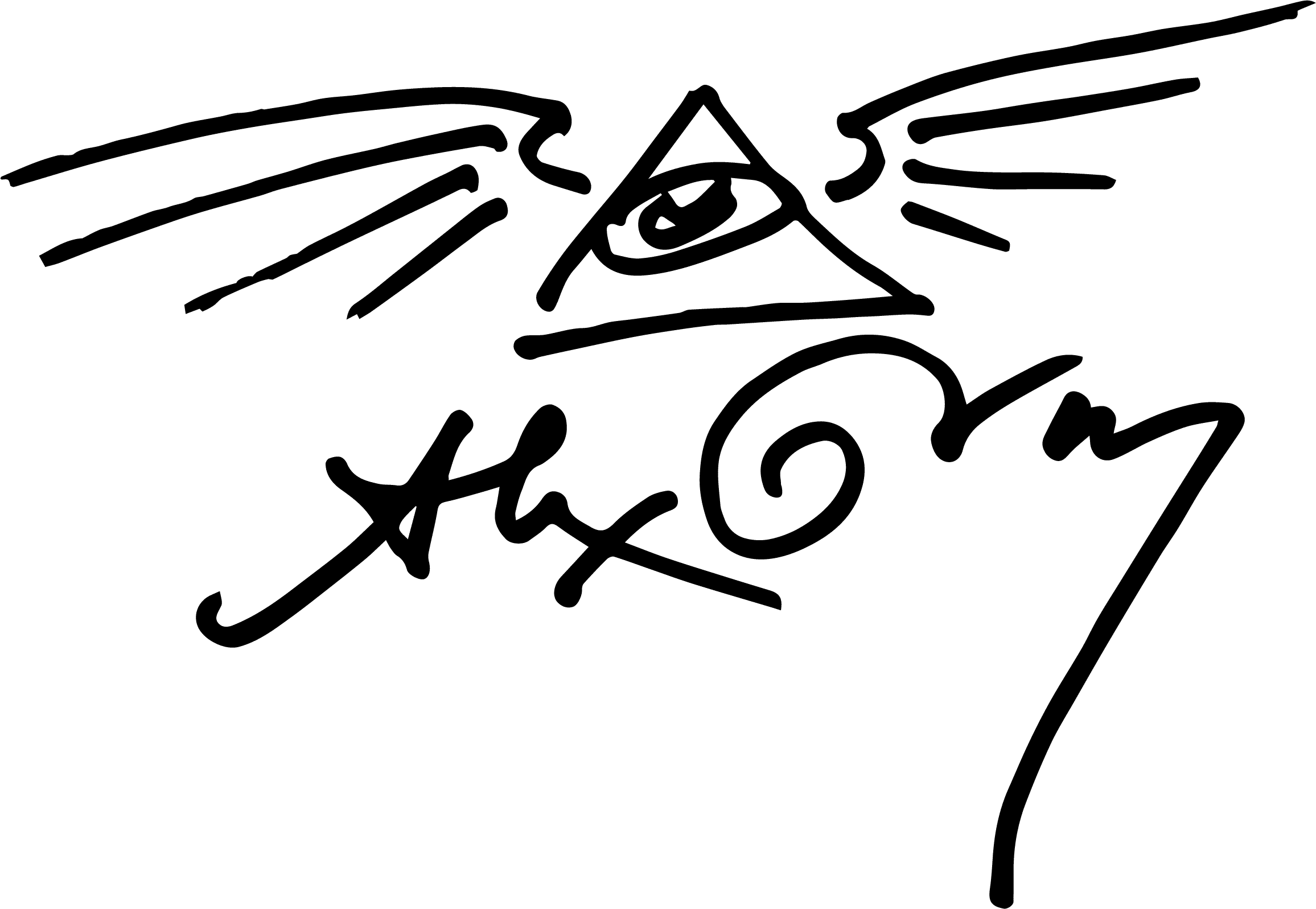Alex Grey Signature - Winged
